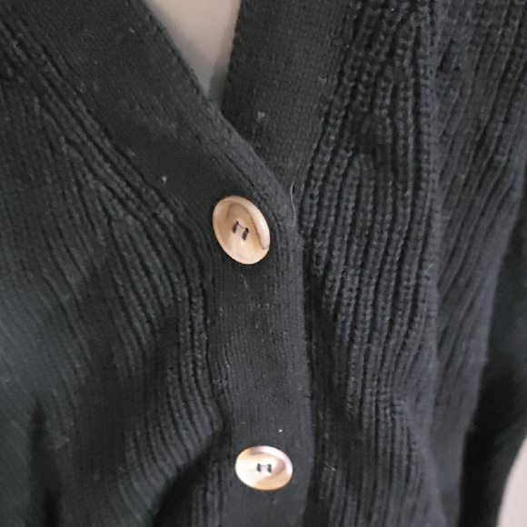 Hudson Jeans Black Knit Cardigan - Picture 3 of 10